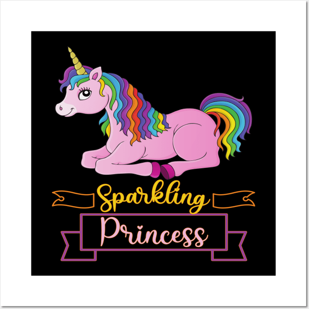 Cute Unicorn Gift - Sparkling Princess Wall Art by Animal Specials